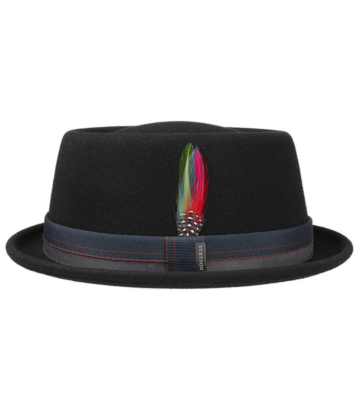 Pork Pie Norfolk Woolfelt black Stetson